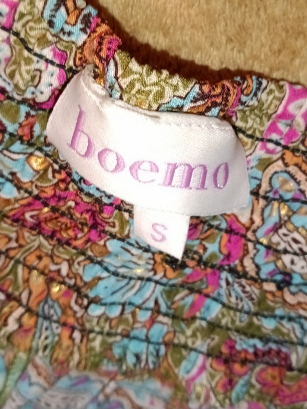 NWT Boemo 2 Pc Boho Paisley Wide-Leg Pants Set - Multicolor - Picture 8 of 8